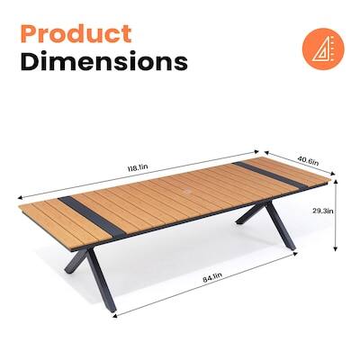 Product Dimensions: 118.1in x 40.6in x 29.3in x 84.1in
