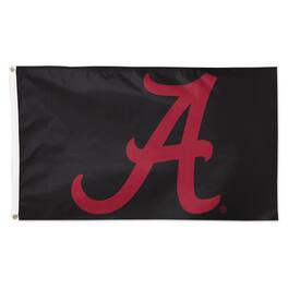 WinCraft - Alabama Crimson Tide 3' x 5' Single-Sided Vibrant Logo Deluxe Flag - Black