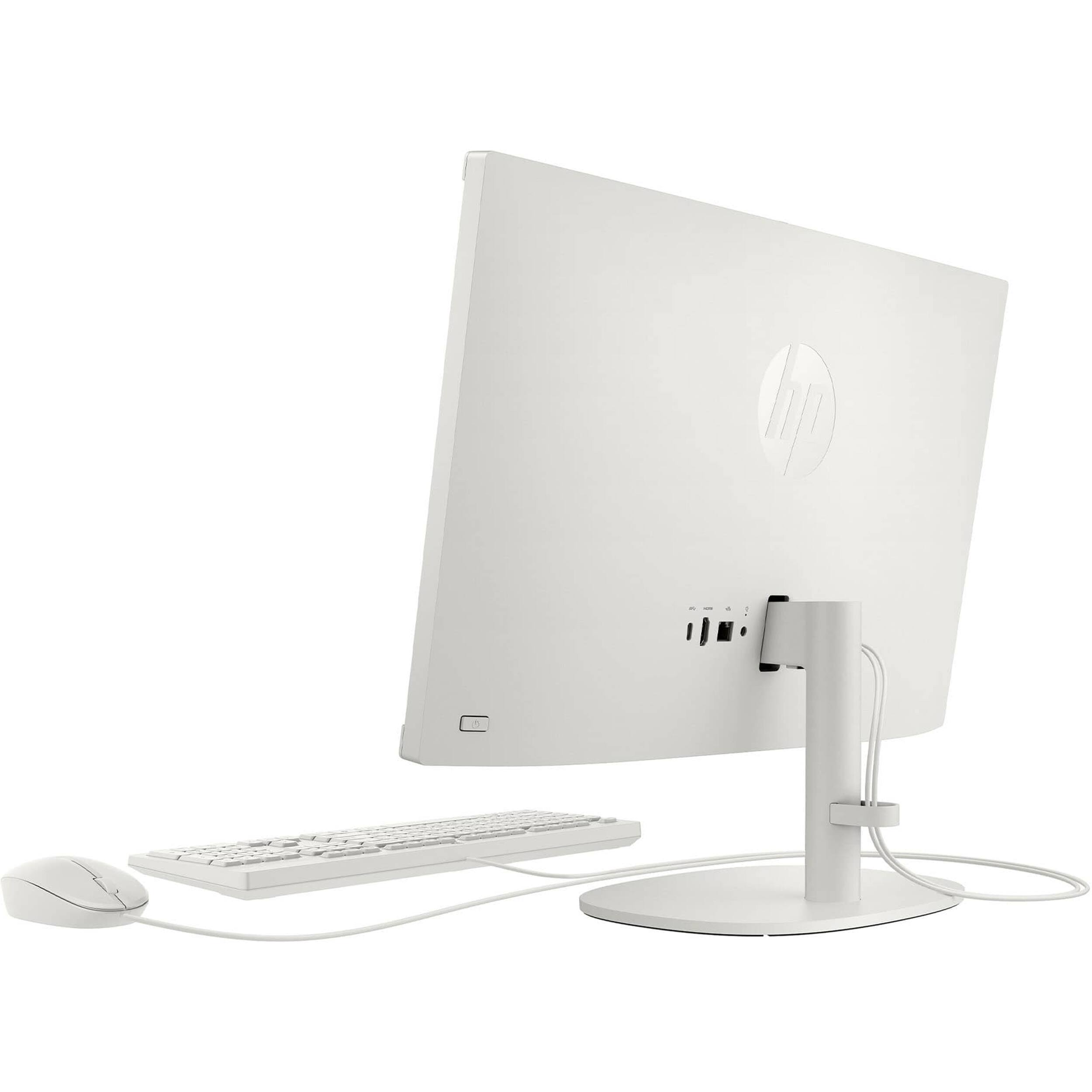 Alt View 4. HP - 21.5" All-in-One - Intel Celeron J4025 - 8GB Memory - 128GB UFS - Cashmere White.