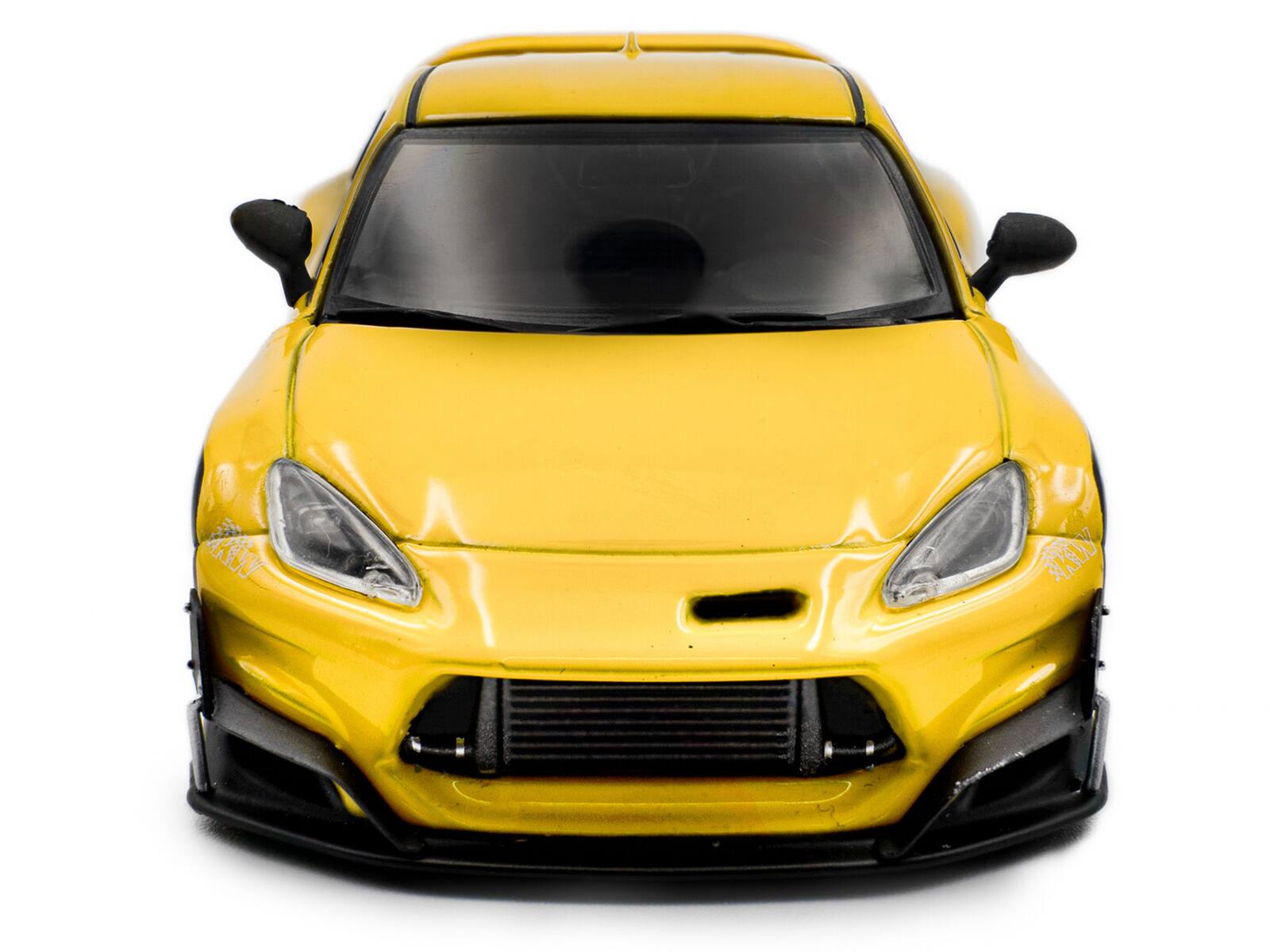 Alt View 3. Solido - 2022 Toyota Pandem GR86 Yellow 1/43 Diecast Model Car by Solido.
