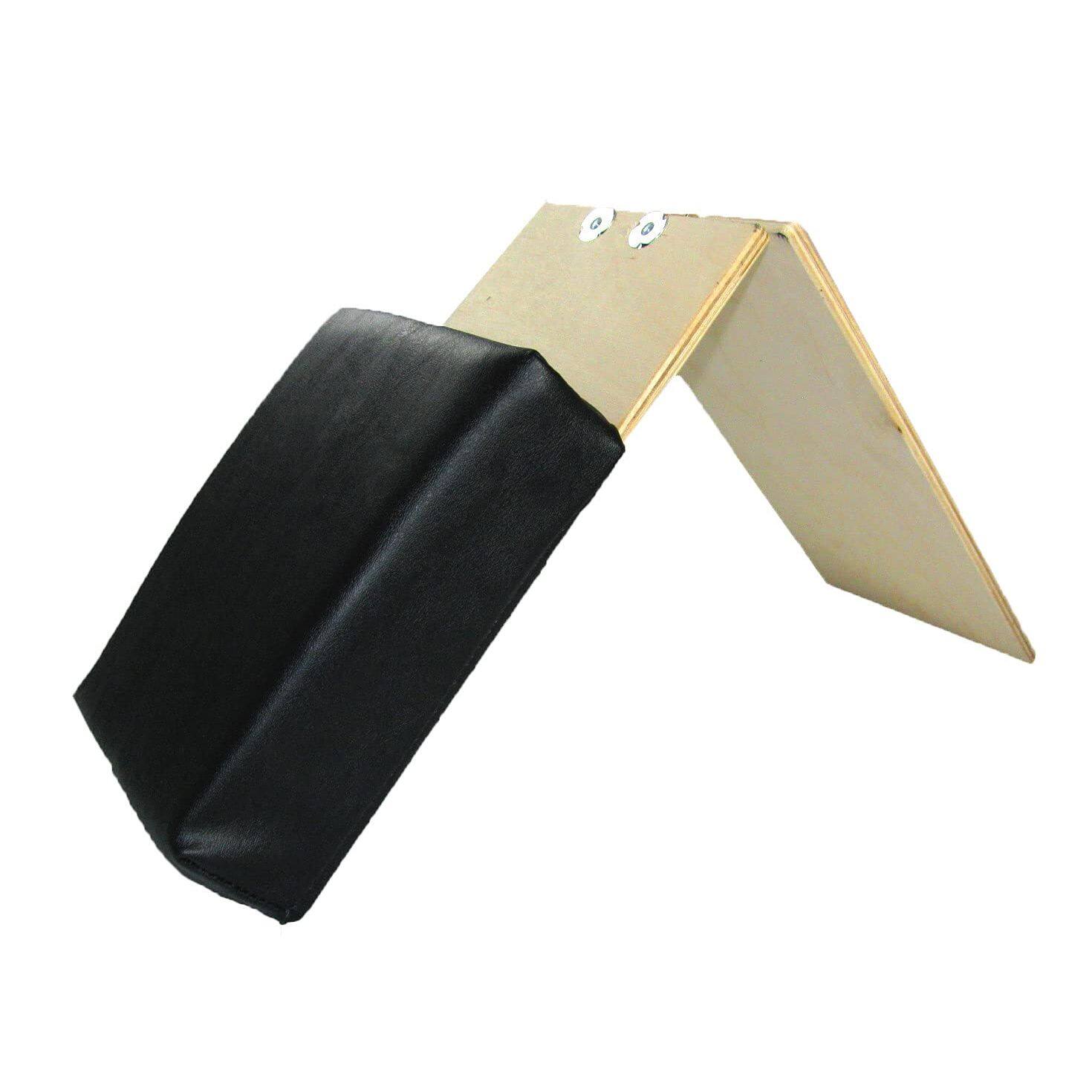 Front. Invacare - Wheelchair Amputee Hinged Support Adjustable Leg Positioning Aid - Black.