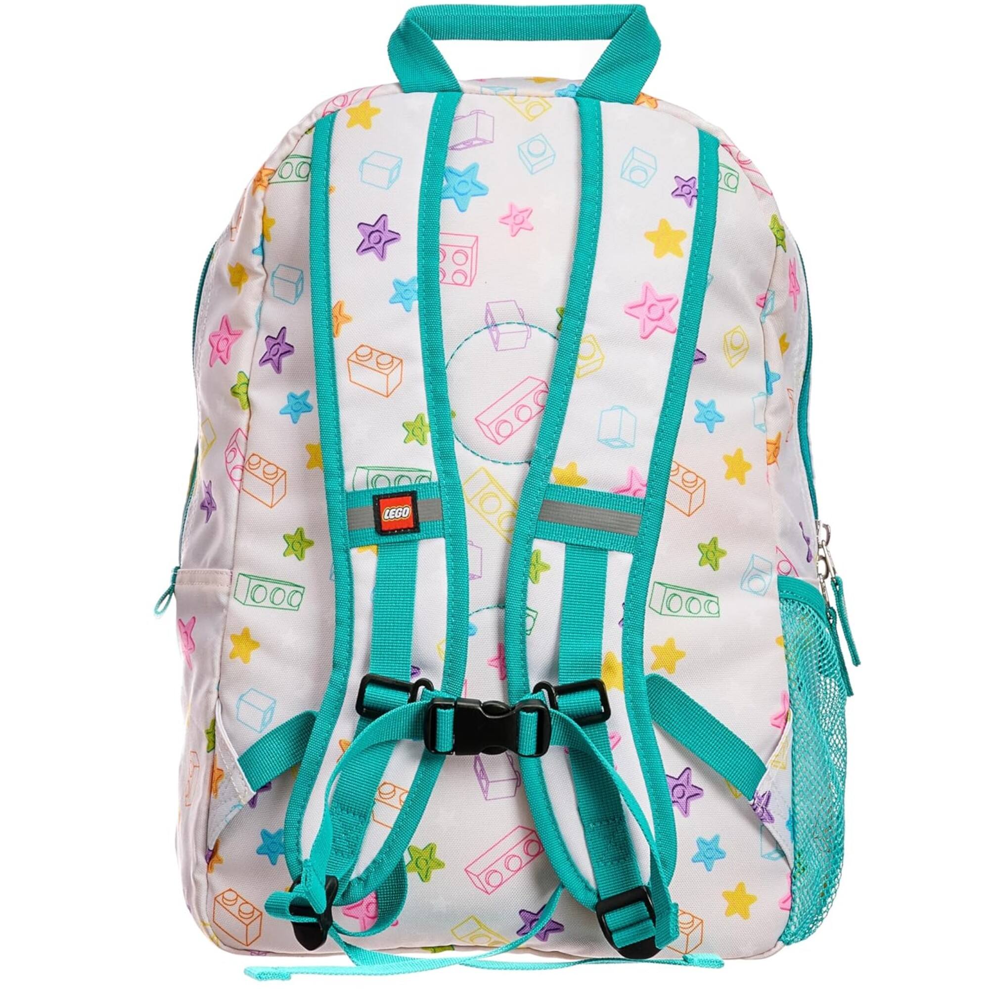 Alt View 3. LEGO - LEGO Iconic Unicorn Girl Kids School Backpack for Travel, On-the-Go, Back to School, with Adjustable Padded Straps - Multicolored.