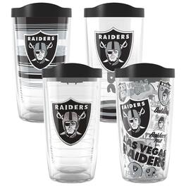 Tervis - Las Vegas Raiders Four-Pack 16oz. Classic Tumbler Set - Multicolor