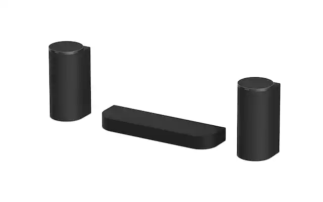 Front. Sony - BRAVIA Theater Trio, Three-Unit System, Dolby Atmos/DTS:X compatible - Black.