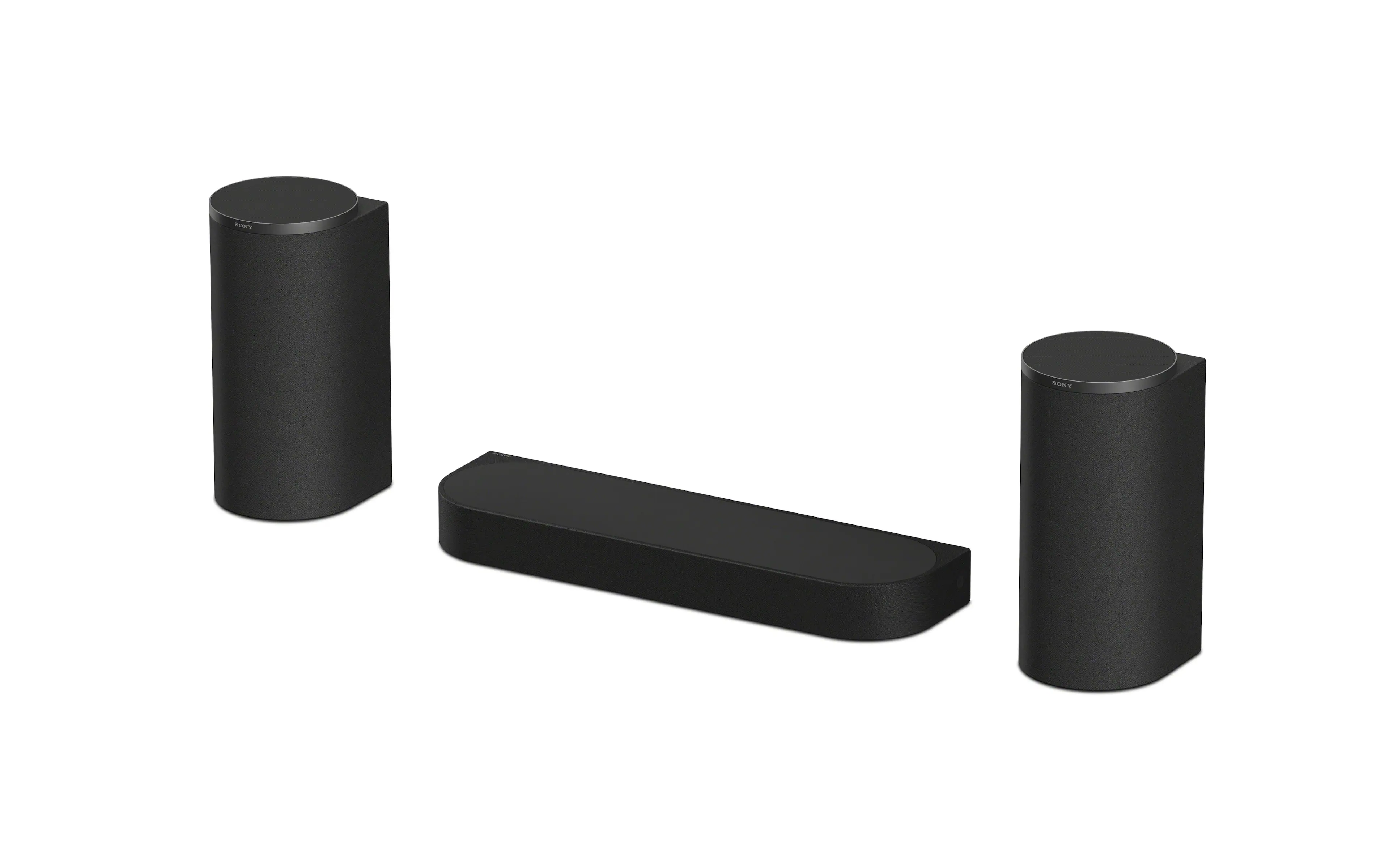 Front. Sony - BRAVIA Theater Trio with 3 speaker units, Dolby Atmos/DTS:X compatible - Black.