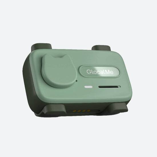 Front. Glocalme - PetPhone 2-Way Call & Care GPS Tracking Dog & Cat Collar - Green.