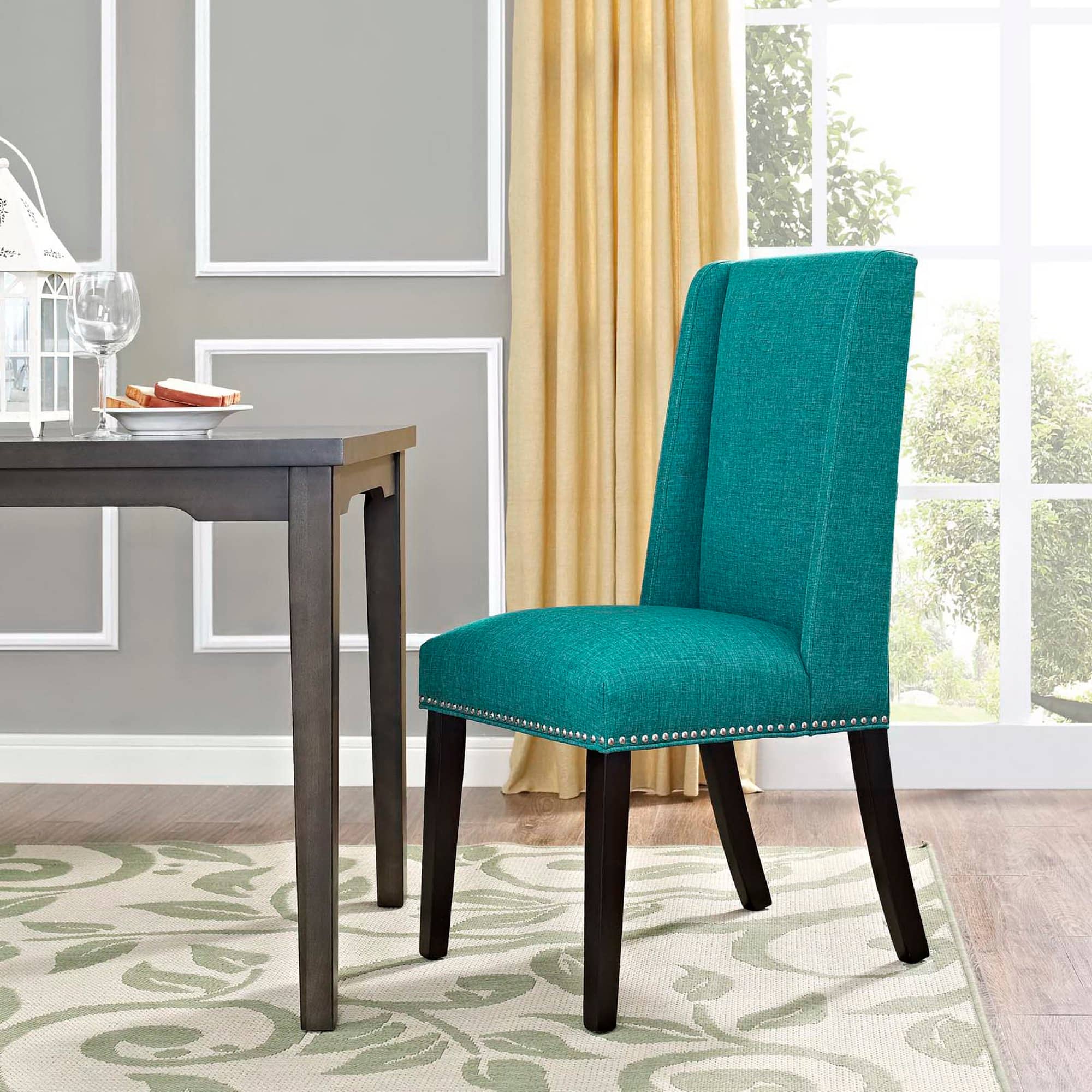 Baron Fabric Dining Chair by Modway - Teal