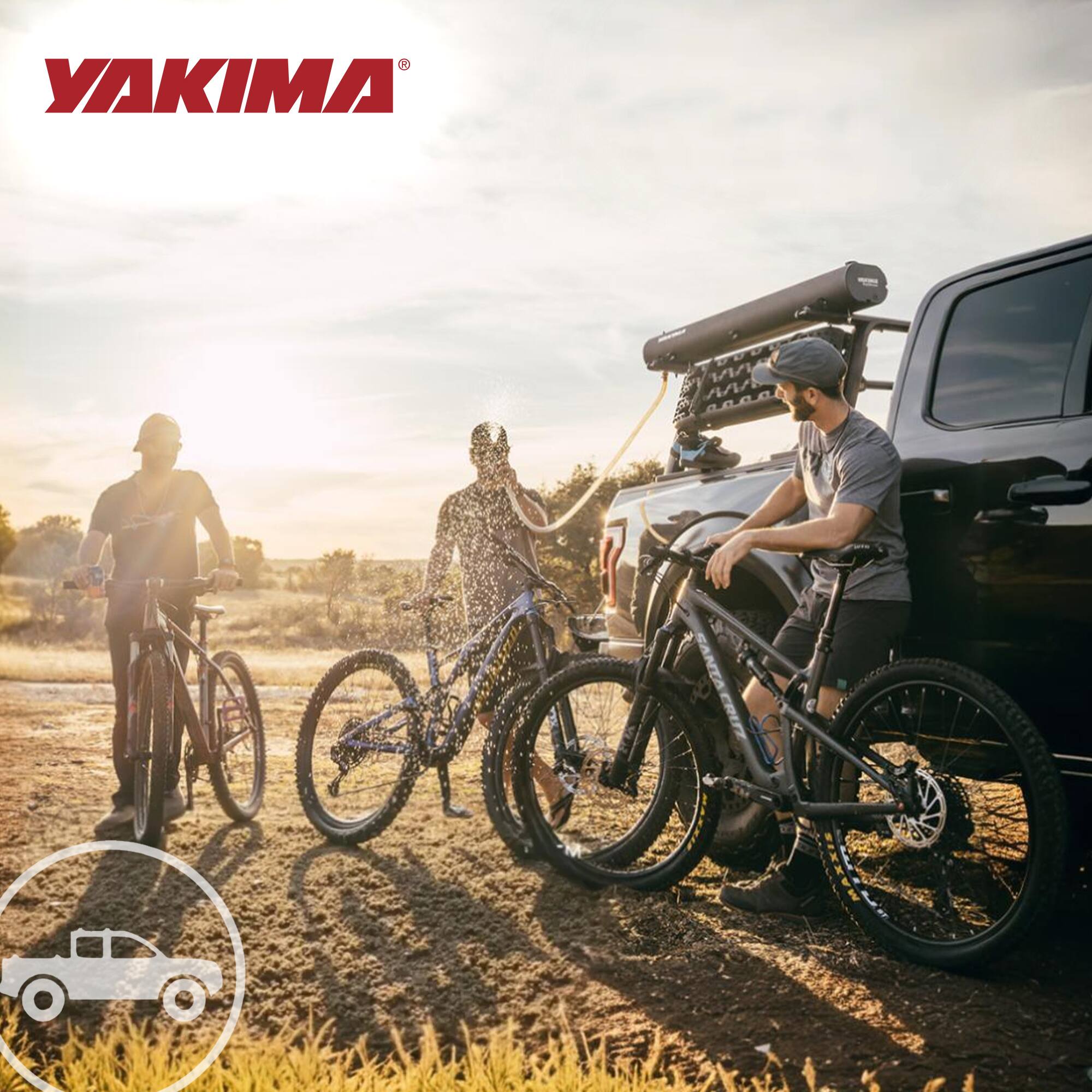Alt View 5. Yakima - YAKIMA RoadShower Large 10 Gallon Portable Pressurized Water Storage, Black - Black.