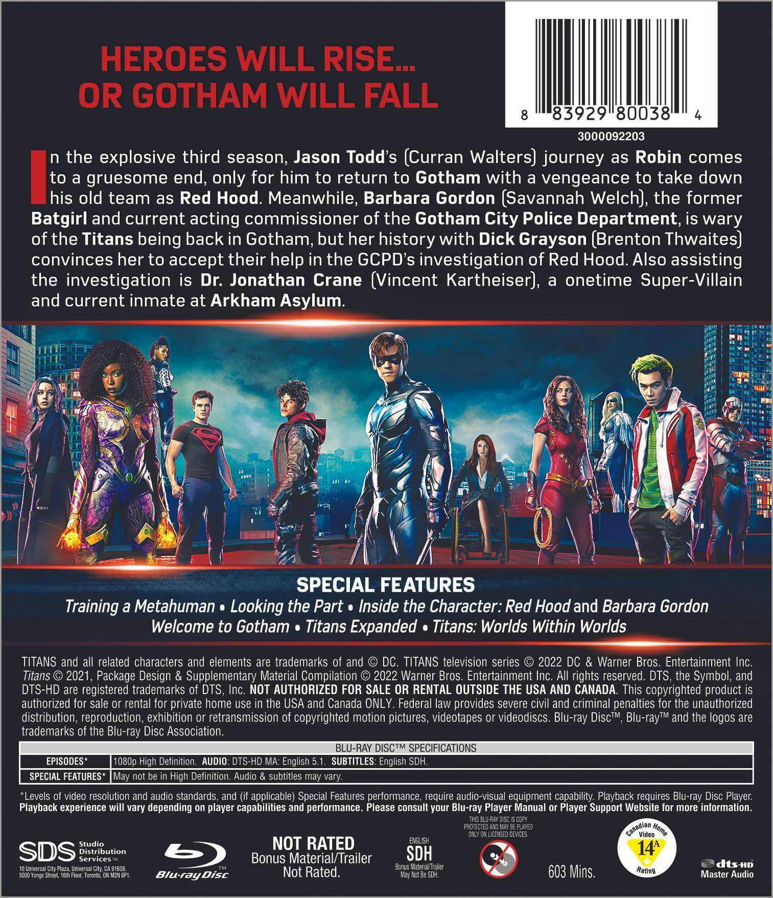 Angle. Titans: The Complete Third Season (Box Set) [Blu-ray].