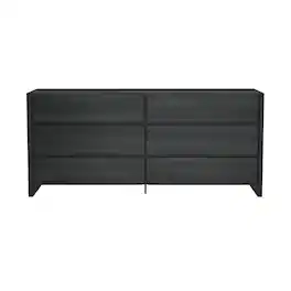 Manhattan Comfort - Linda Modern 72" Dresser - Charcoal Gray