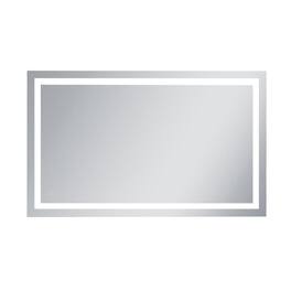 Elegant Decor - Hardwired LED Mirror W36 x H60 Dimmable 5000K - Silver