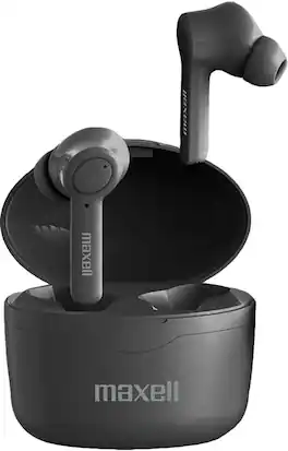 Maxell - 199899 B13-TWS Sync-UP True Wirelss Bluetooth Earbuds (Black) - HEADPHONES - Multicolor