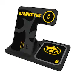 Keyscaper - Iowa Hawkeyes 3-In-1 Wireless Charger - Multicolor