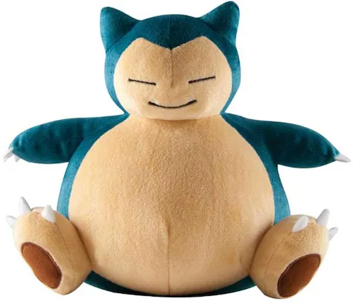 Front. TOMY - Pokemon 10 Inch Character Plush | Snorlax - Blue.