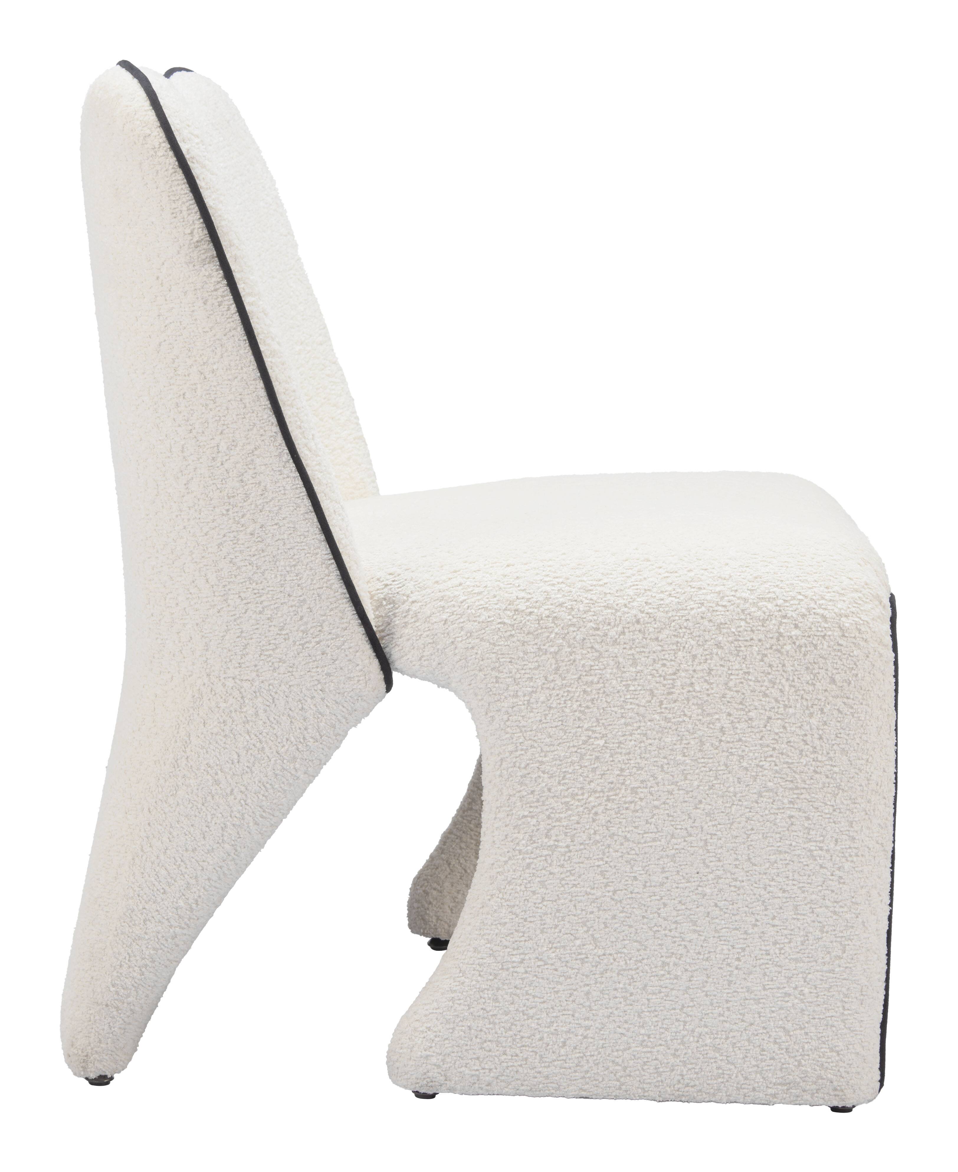 Back. Hivvago - Novo Accent Chair Ivory - Ivory.