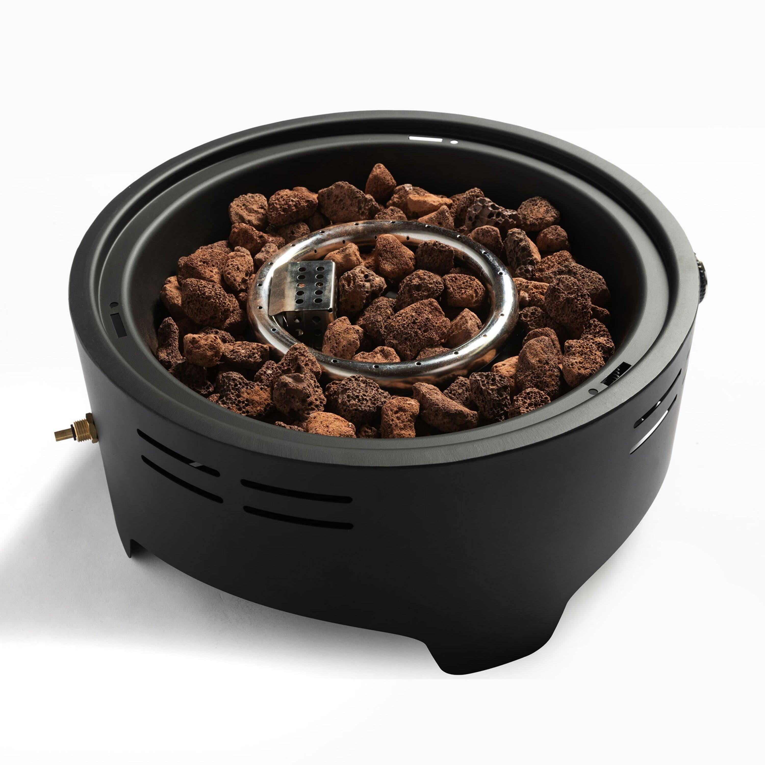 "Boyel Living - 15"" Propane Tabletop Gas Fire Pit, 40000 BTU Round Steel Fire Pit For Outdoor Living Room Garden Balcony - Black" price history on PriceWatchPro
