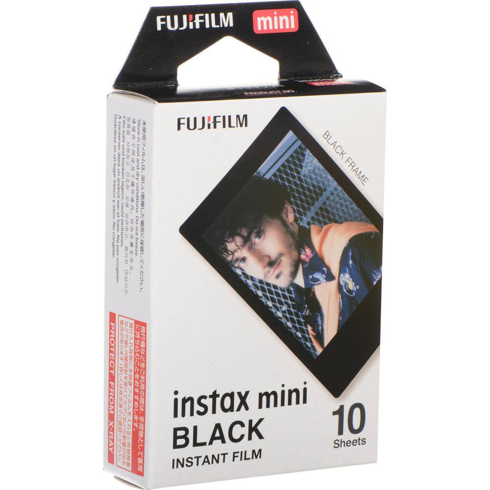 FUJIFILM mini P W Filn E S FUJIFILM Guardoso E Store Karu 5 I - BLACK I pERO L caria A anva BLACK FRAME Puger b dry FRAME Frensicion maan lagorn Y I i conditions ! 22 $ Da Ado frams aanstriore a 21 congotar E A Treneszea cengetor U 70/72 PROTECT FROM X BLACK instax mini 10 X-RAY Sheets INSTANT FILM