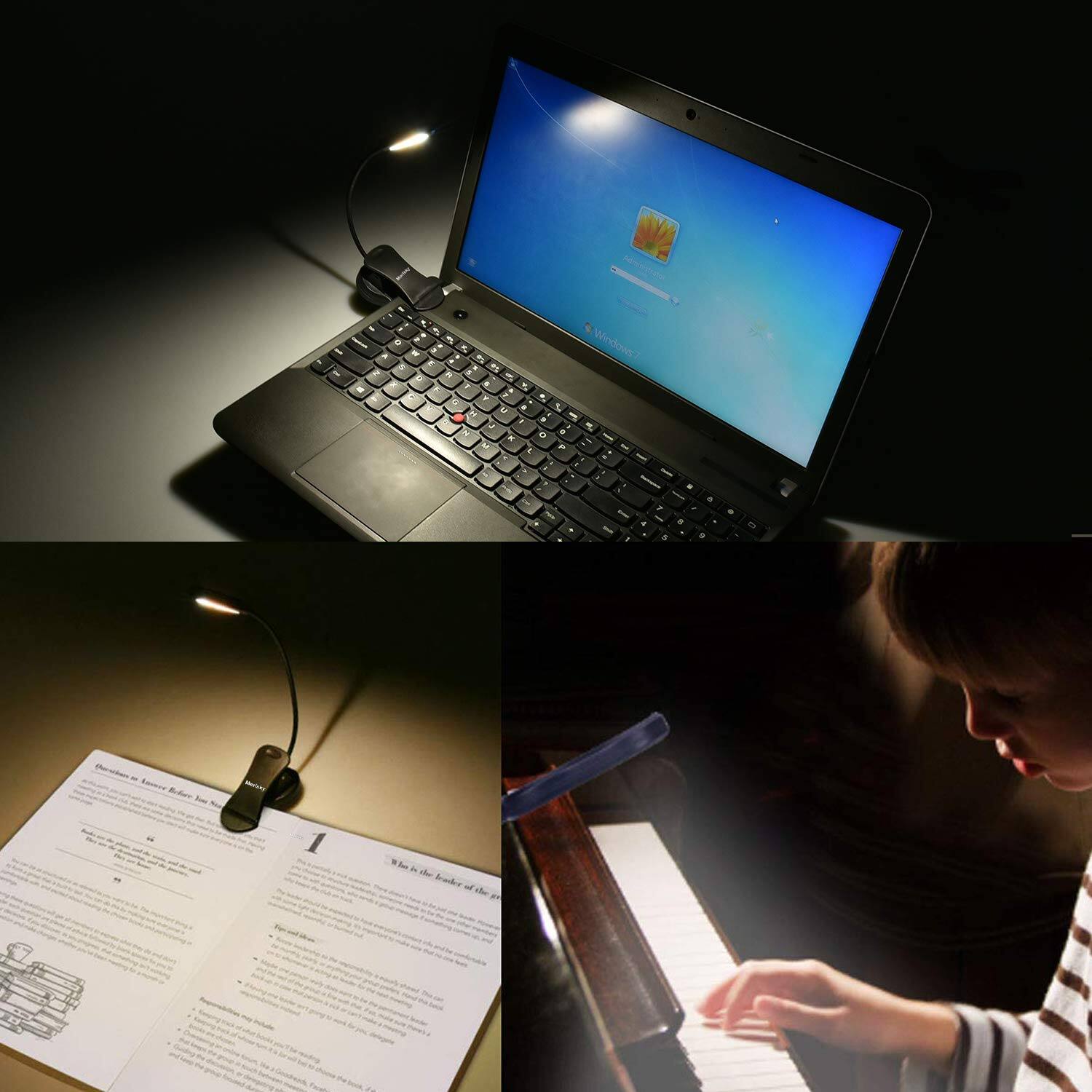 MAGICAL RUBS Rechargeable Book Light: Clip On Led Light For Reading In ...