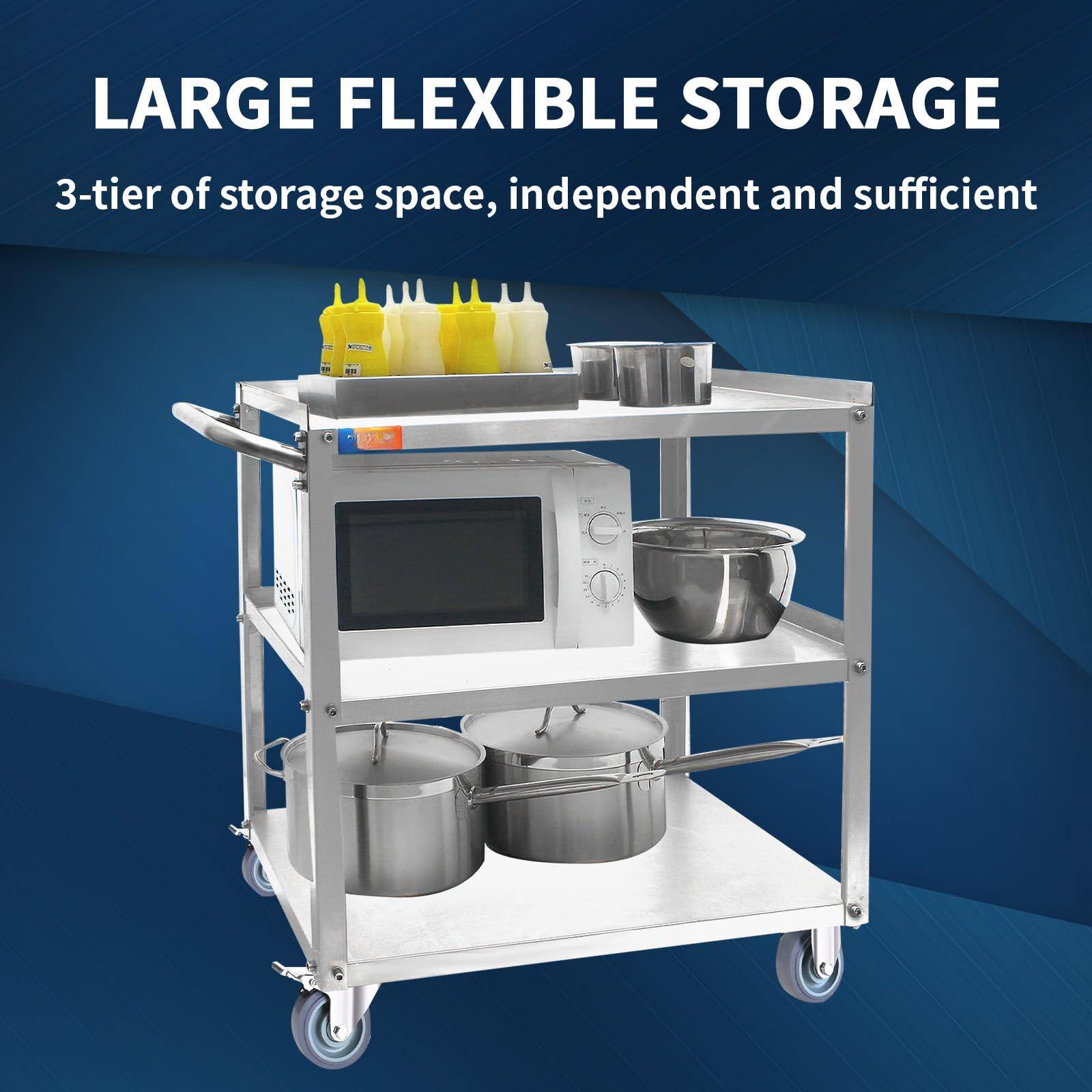 LARGE FLEXIBLE STORAGE  
3-tier of storage space, independent and sufficient