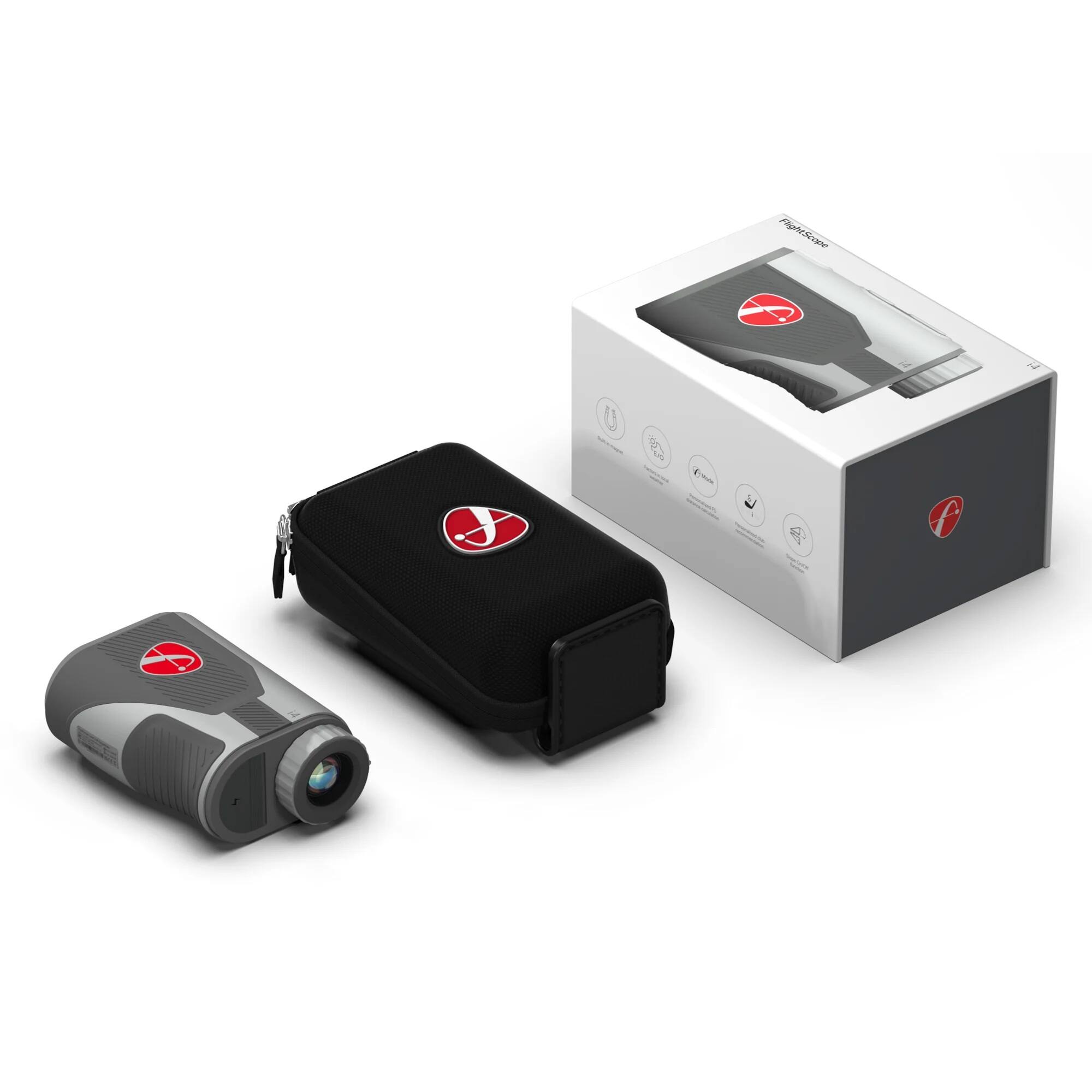 Alt View 6. FlightScope - i4 Golf Laser Rangefinder with 6X Magnification and 1,000 Yard Range | Personalized Smart Gapping Club and Slope - Gray.