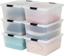 IRIS USA - IRIS Qt Clip Box with Latching Lids
