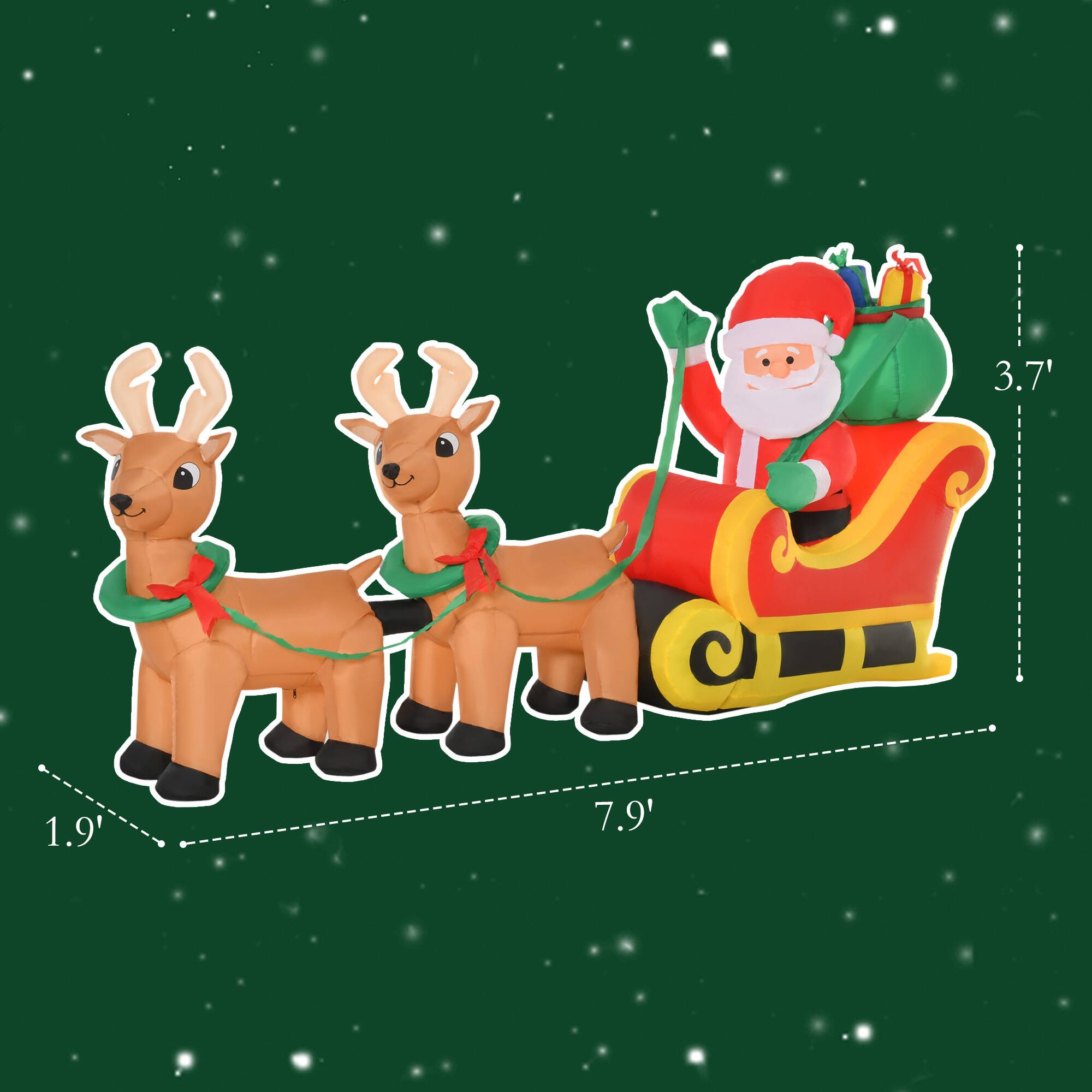 The corrected text is: 3.7', 1.9', 7.9'.