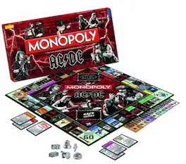USAoploy - Monopoly AC/DC Boardgame - Red/Black