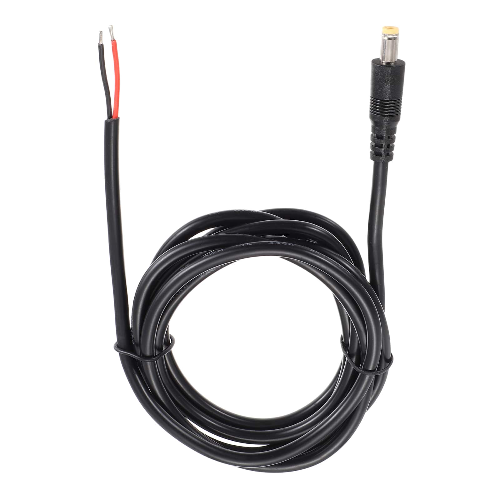 Unique Bargains - DC Power Pigtails Cable, 5.5x2.5mm Male to Bare Wire, for PC, Laptop, Toys, Cellphone, Electronic Device - Black