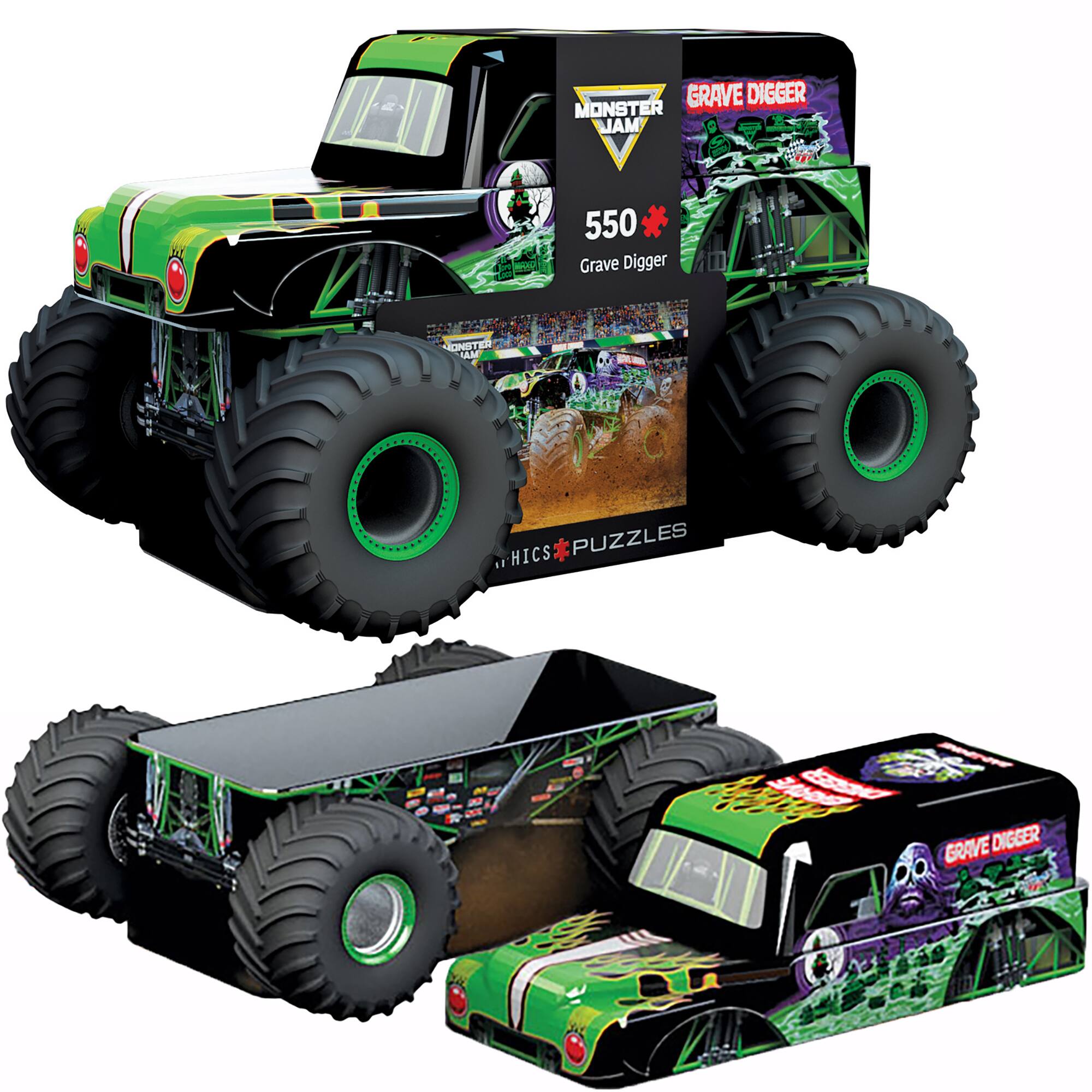 GRAVE DIGGER MONSTER MAL 550  
Grave Digger  
ONSTER AM  
HICS PUZZLES  
GRAVE DIGGER