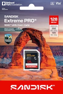SANDISK 128GB Extreme PRO SD UHS II V90 Card R/W up to 300MB/s SANDISK 128GB Extreme PRO SD UHS II V90 Card R/W up to 300MB/s