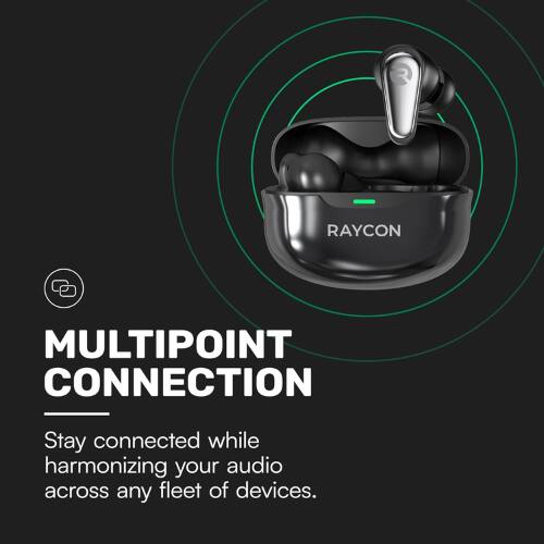 RAYCON  
MULTIPOINT CONNECTION  
Stay connected while harmonizing your audio across any fleet of devices.