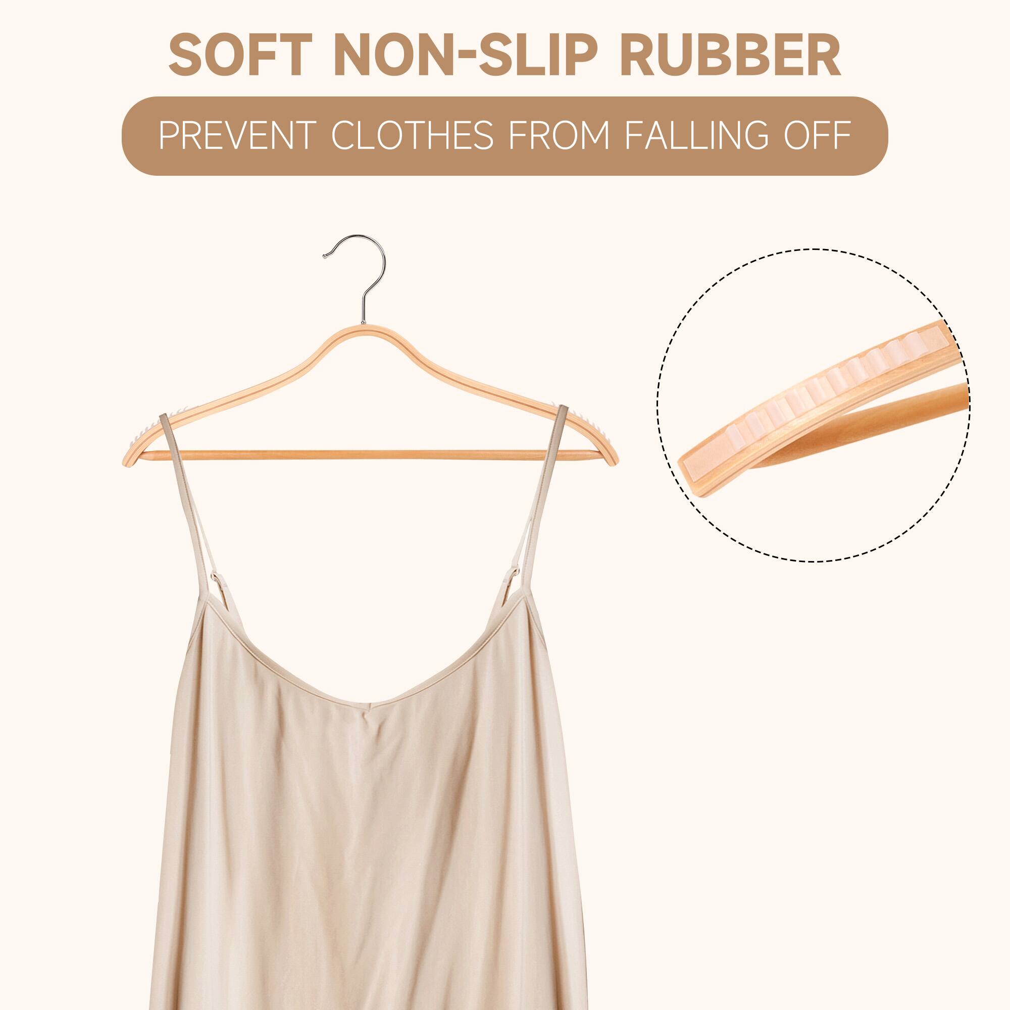 SOFT NON-SLIP RUBBER  
PREVENT CLOTHES FROM FALLING OFF