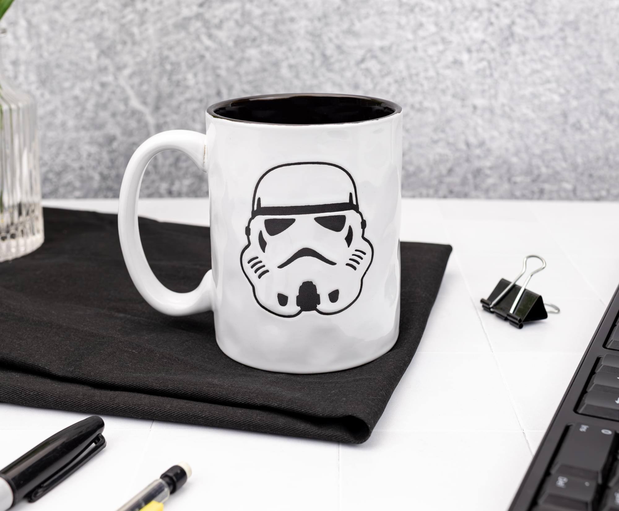 Alt View 10. Silver Buffalo - Star Wars Stormtrooper Wax-Resist Ceramic Pottery Mug | Holds 17 Ounces - Multi-Colored.