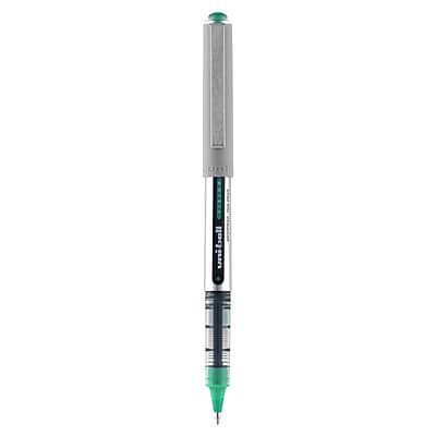 Alt View 1. uni-ball -  Vision Rollerball Pen, Fine Point, 0.7mm, 12/Pack  - Green Ink.