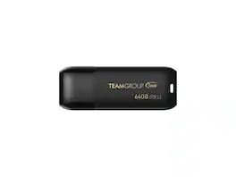 Team Group - TEAMGROUP C175 64GB USB 3.2 Flash Drive, 100MB/s Speed, Matte/Glossy Design (TC175364GB01) - Black