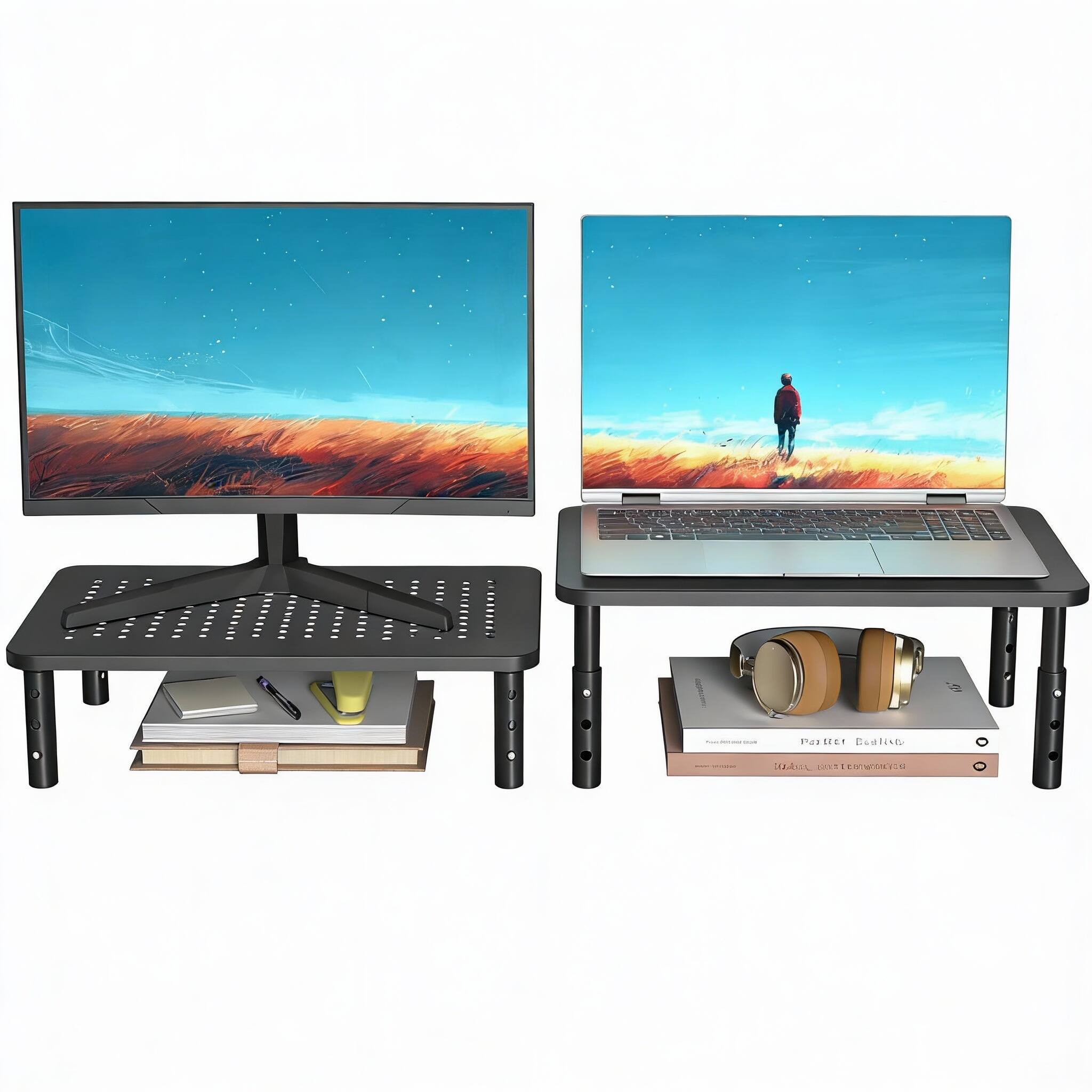 Black 2 Pack Basic 3-Level