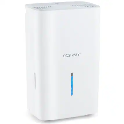 Front. Costway - Costway 150 Pints Dehumidifier with Pump with 24H Timer LED Display Large Water Tank 7000 Sq. ft Coverage Area - White.