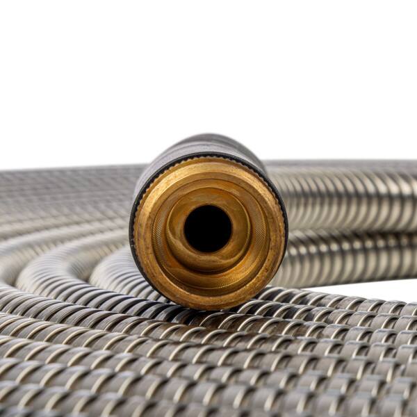 Left. Kings County Tools - 75ft Stainless Steel Hose.