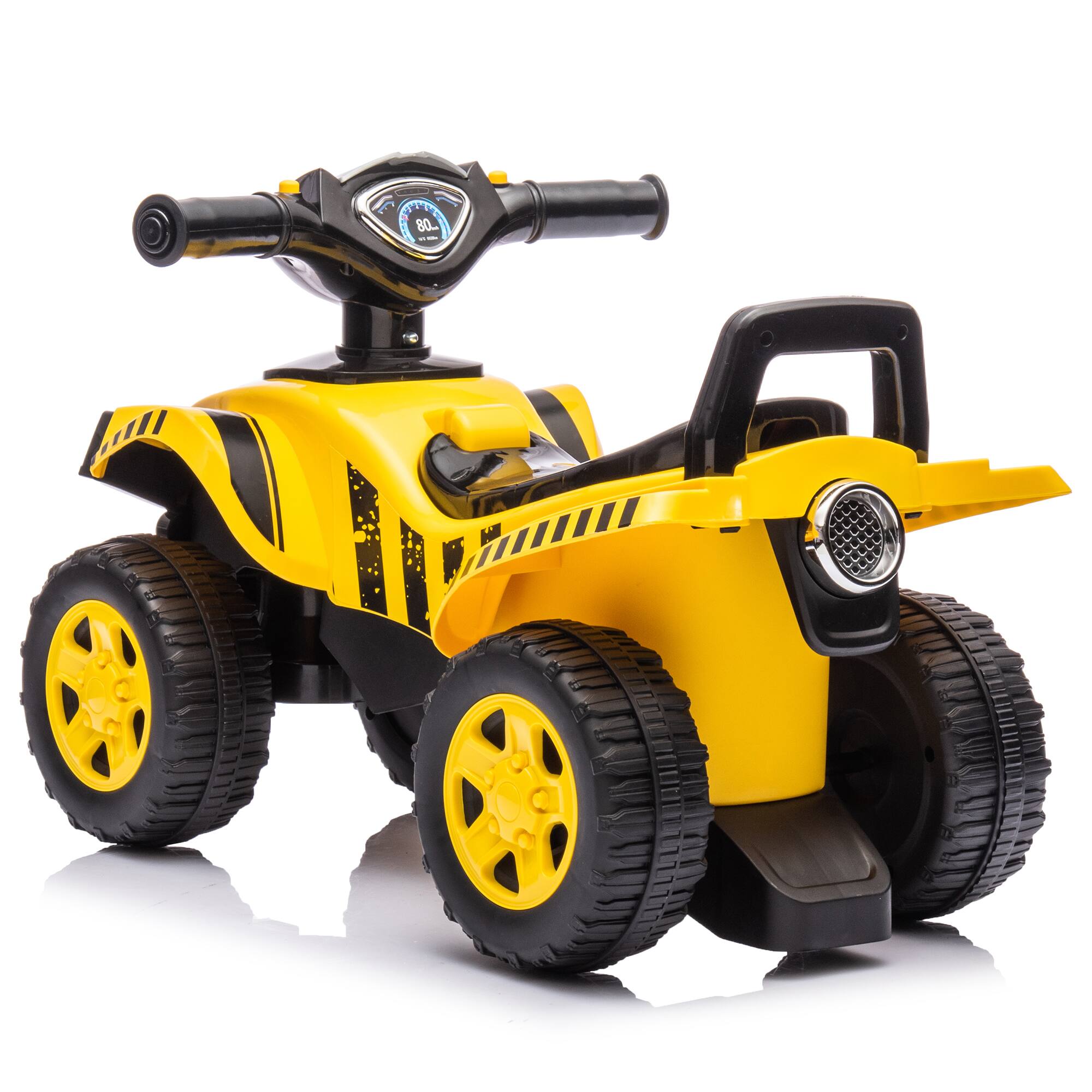 Back. Tonka - Tonka: Quad Push Car - Yellow - Foot-To-Floor Ride-On Toy,12mo+.