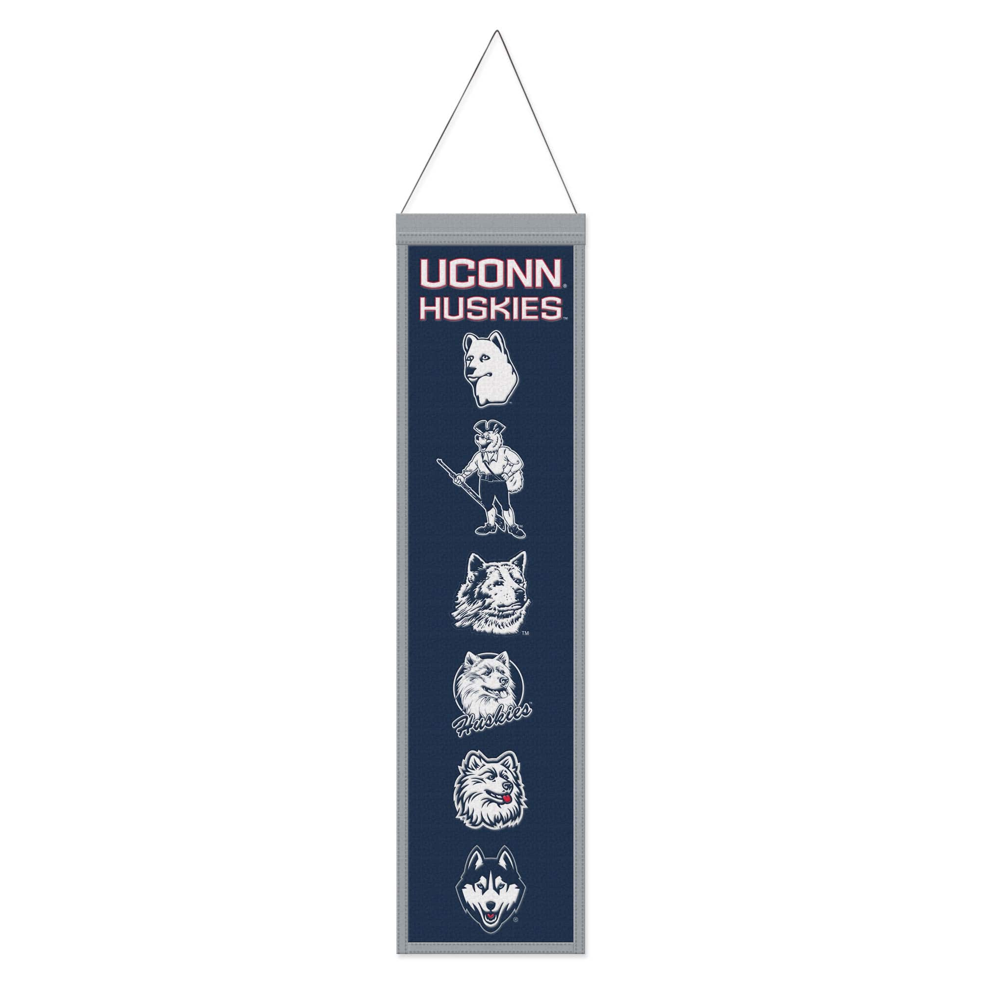 WinCraft - UConn Huskies 8" x 32" Wool Evolution Banner - Multicolor