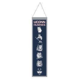WinCraft - UConn Huskies 8" x 32" Wool Evolution Banner - Multicolor