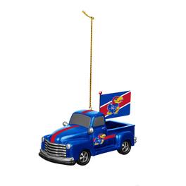 Evergreen Enterprises - Kansas Jayhawks 3" Rally Truck Two-Piece Ornament Set - Multicolor