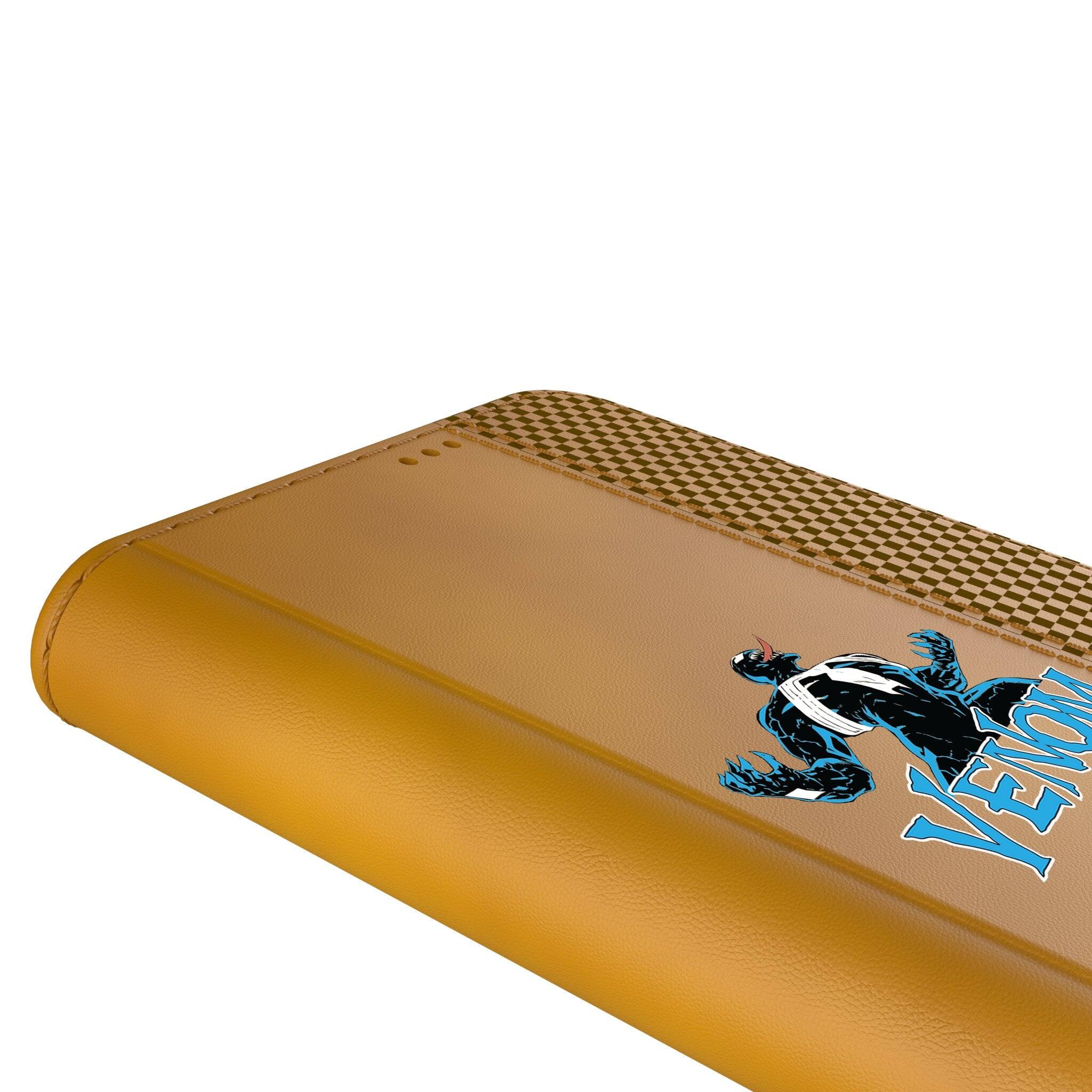 Alt View 1. Keyscaper - Marvel Badge Folio Phone Case - Apple iPhone 15 Plus - Venom 1.