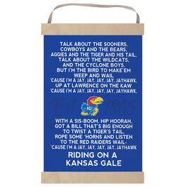 Jardine - Kansas Jayhawks Fight Song Banner Sign - Blue