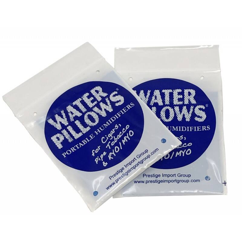WATER PILLOWS  
PORTABLE HUMIDIFIERS  
for Cigars, Pipe & RYO/MYO  
Tobacco  

Prestige Import Group  
www.prestigeimportgroup.com