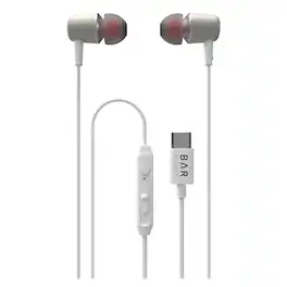 Cellhelmet - Bar-in-ear-type-c Bar Audio In-ear Earbuds With Microphone, Usb-c Connector - White