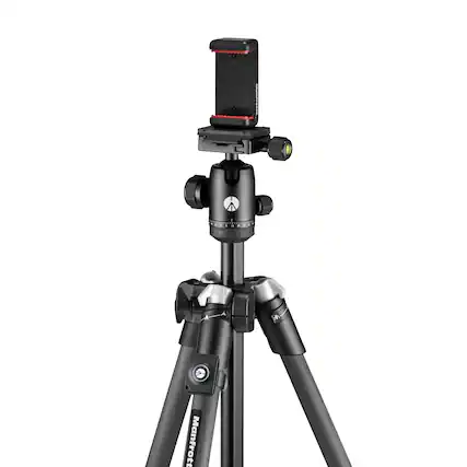 Angle. Manfrotto - Element MII Mobile Bluetooth Carbon Fiber Traverler Tripod - Black.