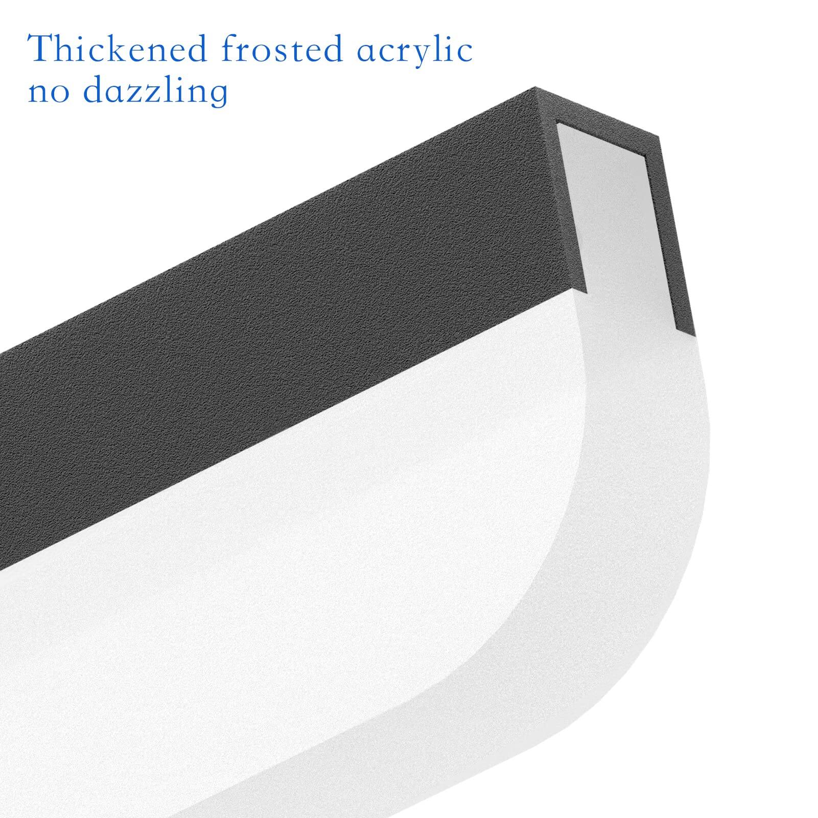 Thickened frosted acrylic  
no dazzling