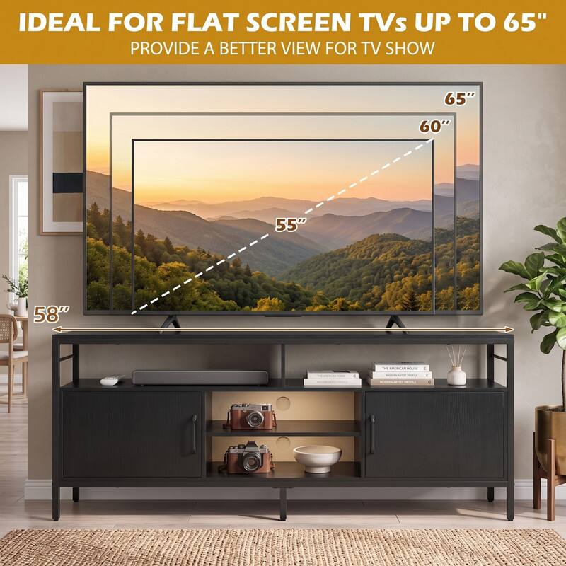 IDEAL FOR FLAT SCREEN TVs UP TO 65" PROVIDE A BETTER VIEW FOR TV SHOW

65"
60"
55"
58"

AMERICAN HOUSE
