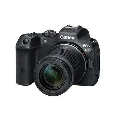 Canon EOS R7 Mirrorless Camera with RF S 18 150mm Lens Kit Black Canon EOS R7 Mirrorless Camera with RF S 18 150mm Lens Kit Black